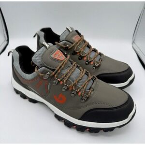 Zuodi Running Hiking Walking Sneakers | Orange/Gray/Black | Size 45 Or 11.5 Mens